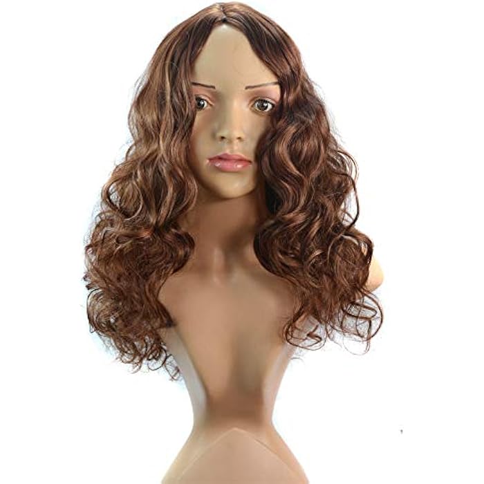 DILLARDS Women Halve Long Curly Wig Wavy Coffee Wig - Image 1